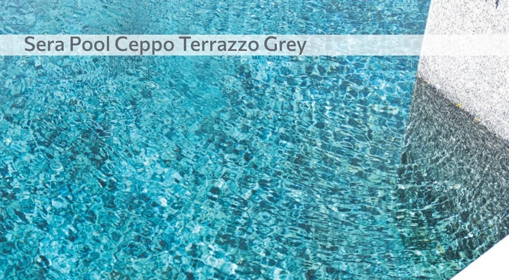 Керамогранитная плитка для бассейна Serapool Ceppo Terrazzo Grey