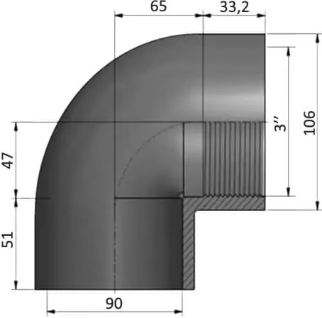  різьбленням d90x3