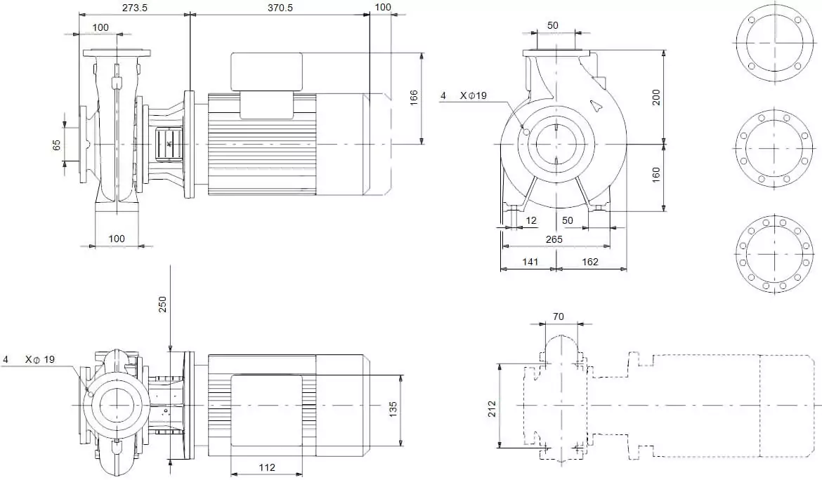 Grundfos NB 50-200/210 AF2ABQQE насос для бассейна - водопада - фонтана