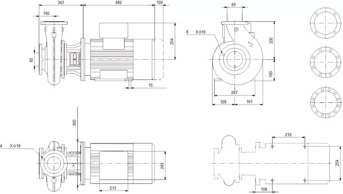 Grundfos NB 65-160/157 AF2ABQQE насос для басейну - водоспаду - фонтану hfpvths