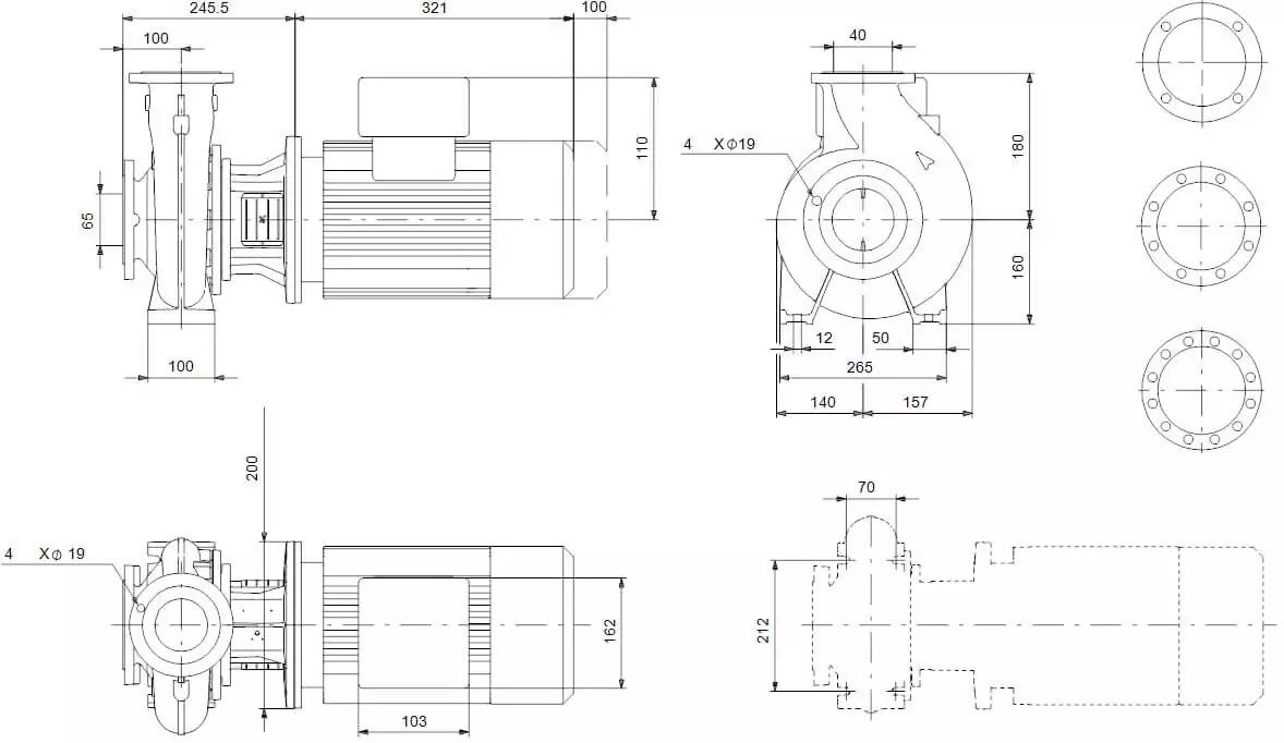 Grundfos NB 40-200/217 AF2ABQQE насос для басейну - водоспаду - фонтану
