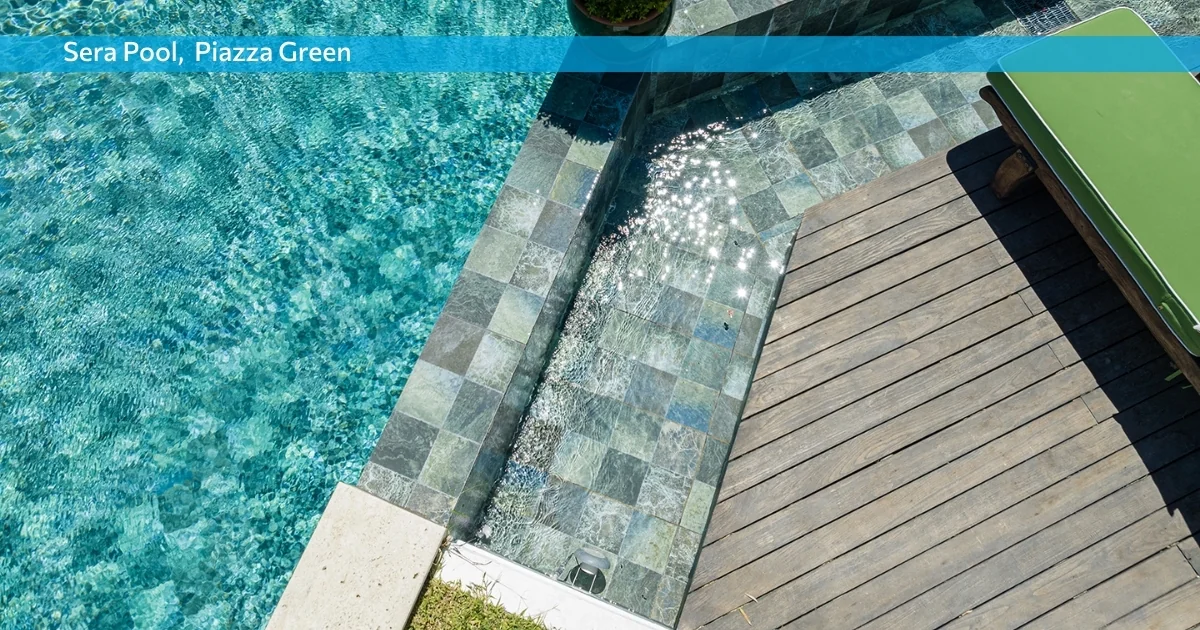 Керамогранитная плитка для бассейна Sera Pool Piazza Green Керамогранитная плитка для бассейна Sera Pool Piazza Green