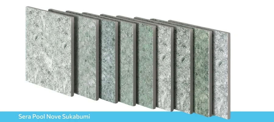 Крупноформатная мозаика для бассейна Serapool Nove Series Sukabumi 15x15 cm