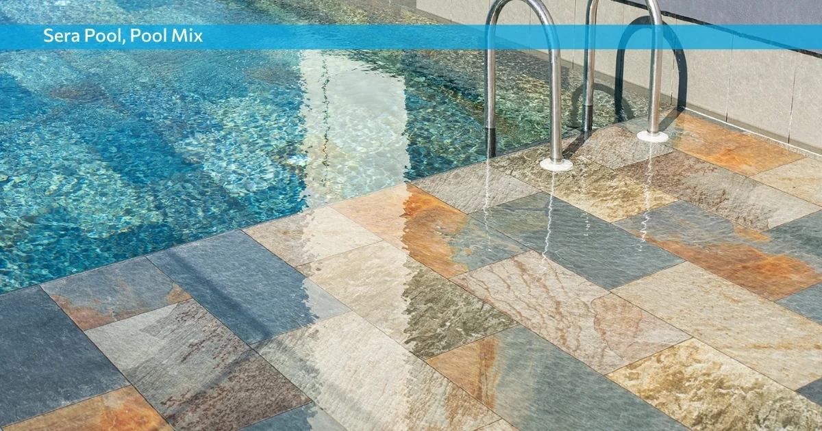 Керамогранитная плитка для бассейна Sera Pool Pool Mix, 33 &times; 66 см
