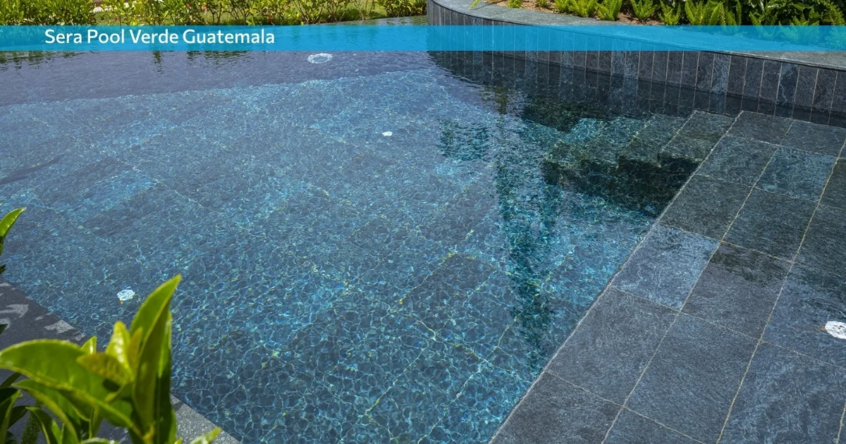 Serapool Natural Verde Guatemala крупноформатна керамогранітна плитка для басейну