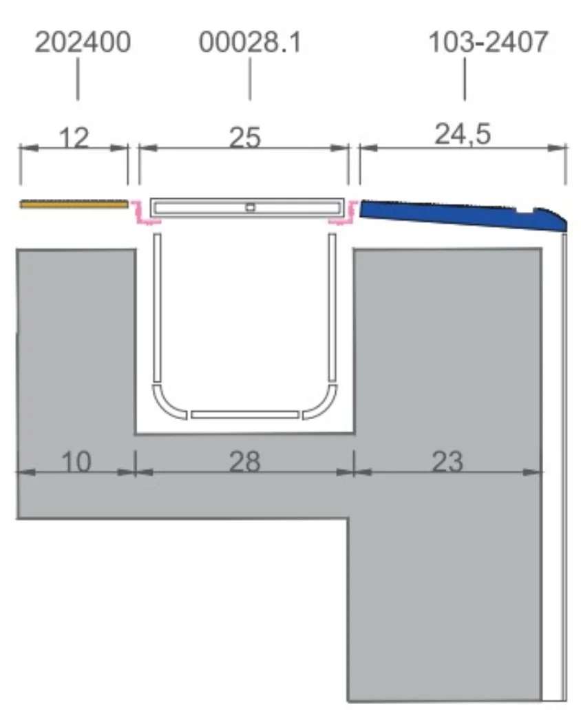 Serapool 202400, схема укладки