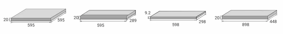 Террасная плитка Aquaviva Granito gray 595 x 595 x 20 мм
