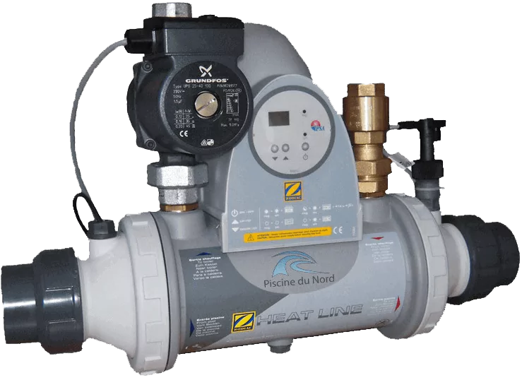 Zodiac PSA Heat Line Titan 40 кВт трубчастий титановий теплообмінник у пластиковому корпусі