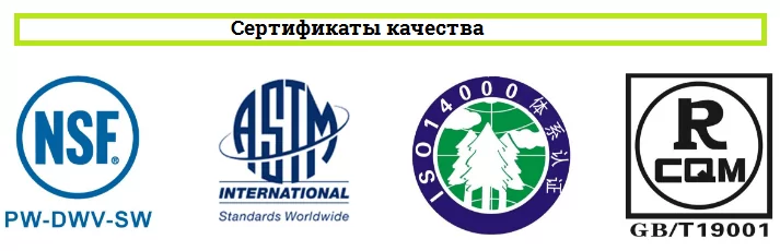 Сертификаты качества