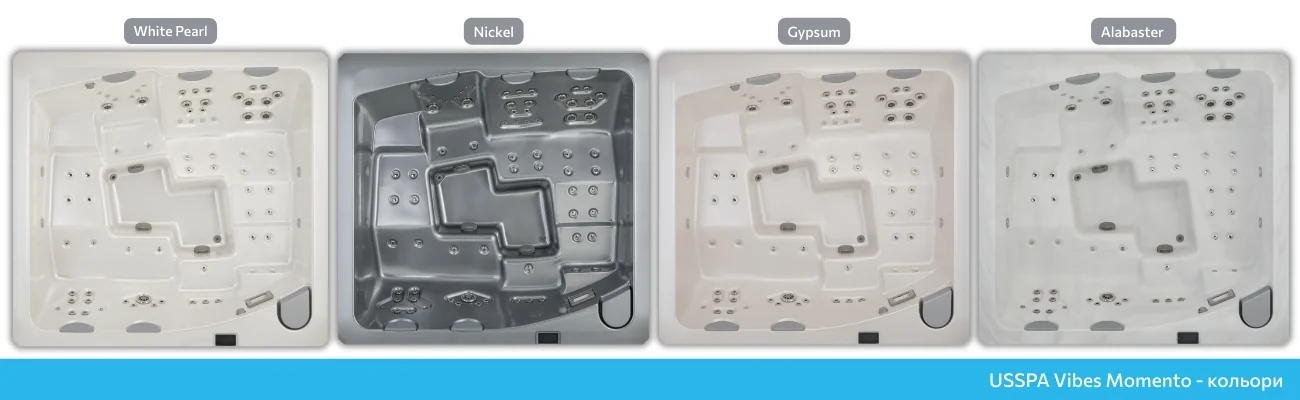 Спа-ванна Momento, кольори чаші