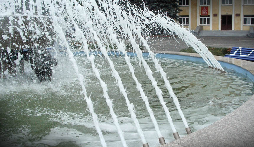 AcquaSource EJ-100 «Пенный столб» насадка для фонтана - нержавеющая сталь