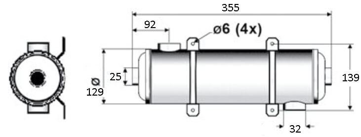 Pahlen Maxi-Flo 40 кВт трубчастий теплообмінник